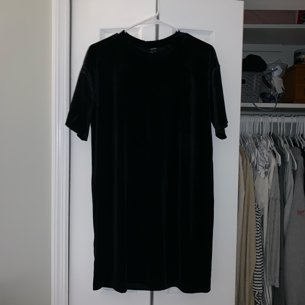 Forever21 velvet T-shirt dress